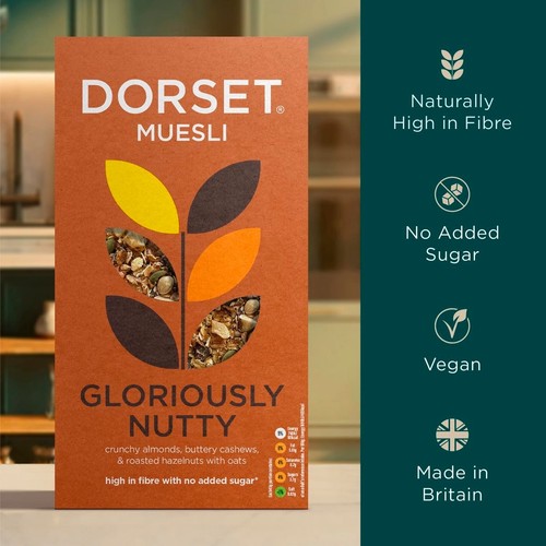 Dorset Gloriously Nutty Muesli Breakfast Cereal 500g