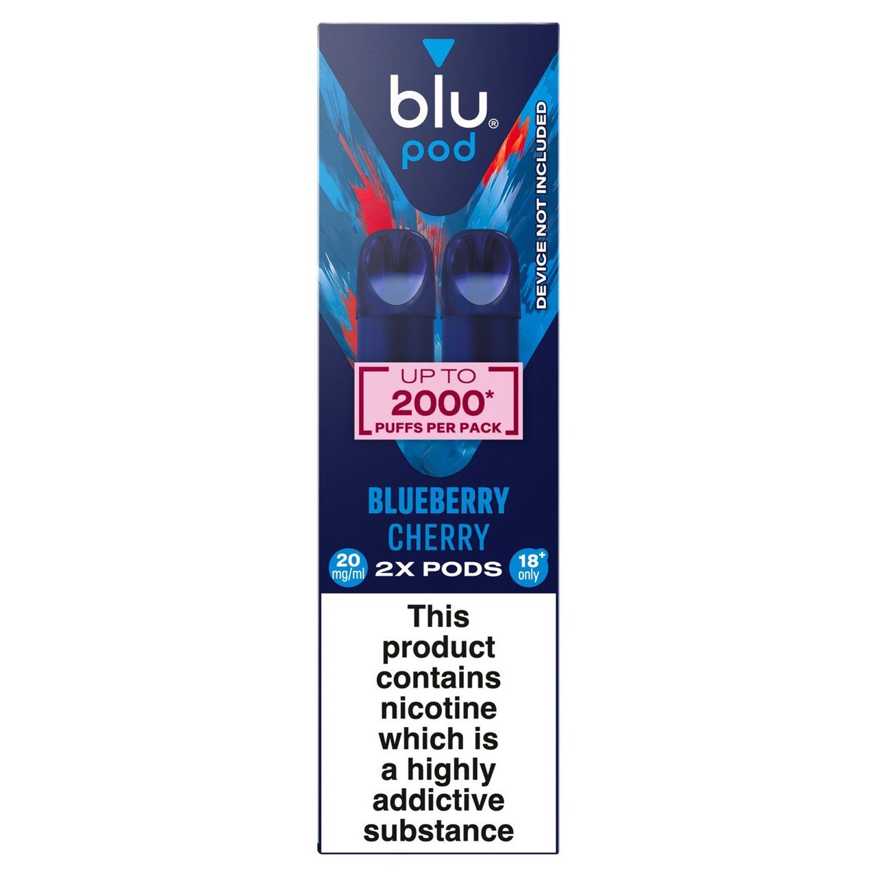 Blu Pod Blueberry Cherry 20mg/ml 2x2ml