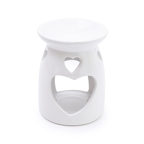 Morrisons White Ceramic Heart Oil Burner