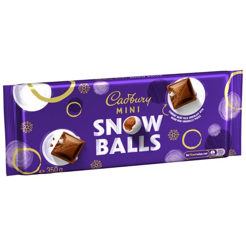 Cadbury Dairy Milk Mini Snowballs Chocolate Bar 350g