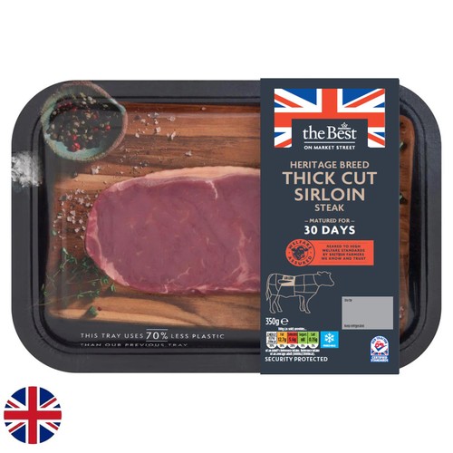 Morrisons The Best British Thick Cut Sirloin Steak 350G