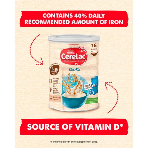 Nestle Cerelac Infant Cereal With Milk Rice 160g