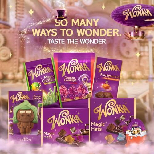 Wonka Magic Hats Chocolate Selection Box 174g