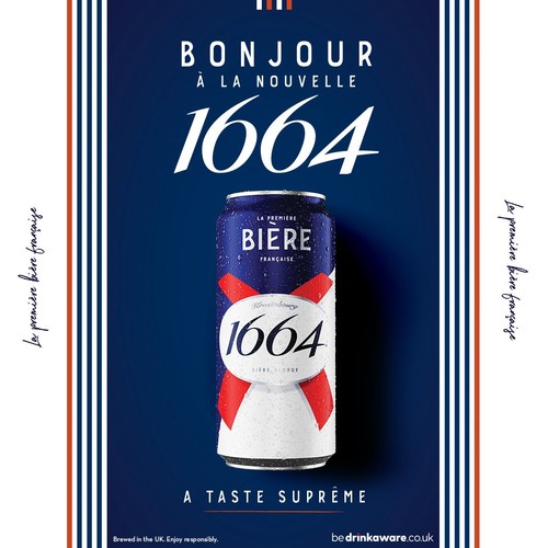 Kronenbourg 1664 Biere Beer Lager Cans 10 x 440ml