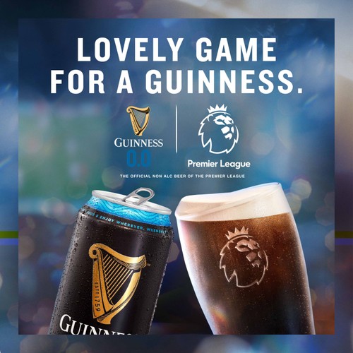 Guinness Draught Alcohol Free Stout Beer 0.0% vol Cans 10x440ml