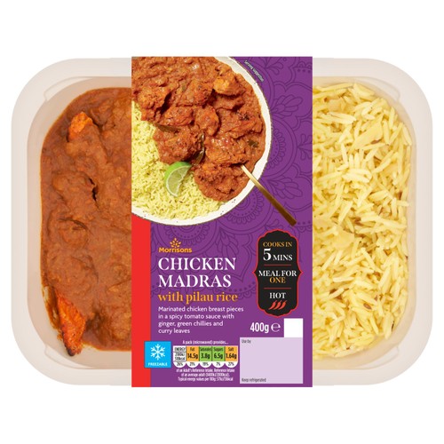 Morrisons Chicken Madras & Rice