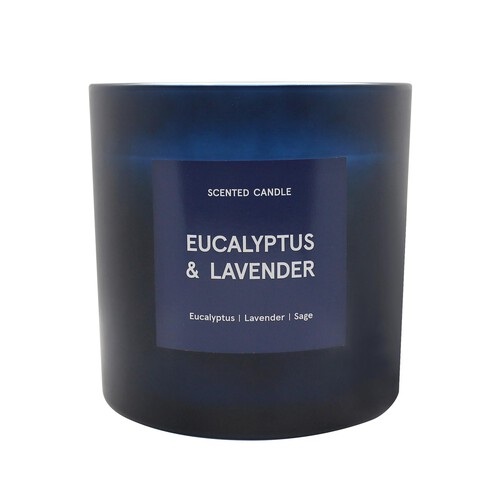 Nutmeg Home Premium Large Eucalyptus & Lavender Candle 