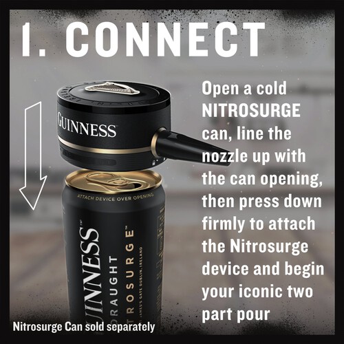 Guinness NitroSurge Device - Use with NitroSurge Cans