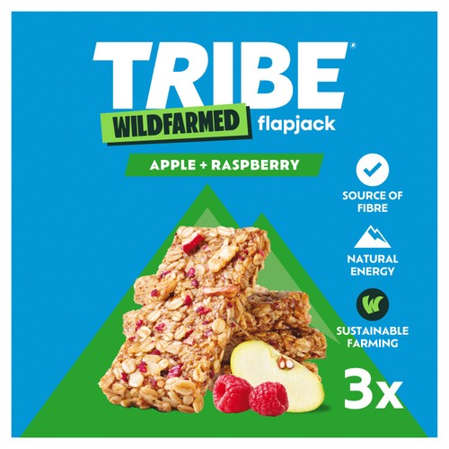 Tribe Wildfarmed Apple & Raspberry Flapjacks