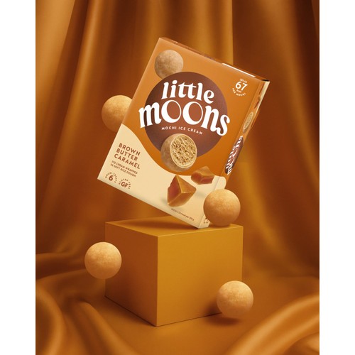 Little Moons Brown Butter Caramel Mochi Ice Cream Snack 