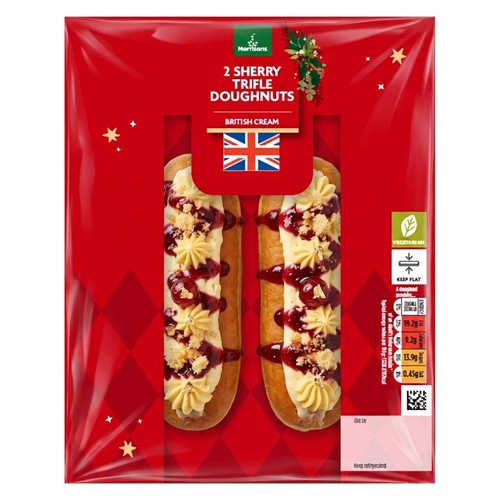 Morrisons 2 Sherry Trifle Doughnuts