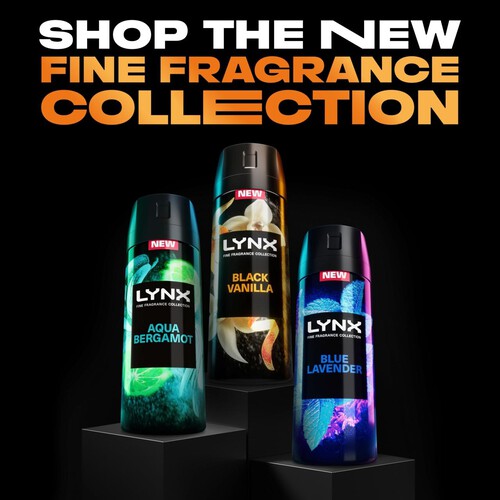 Lynx Fine Fragrance Collection Deodorant Bodyspray Black Vanilla 