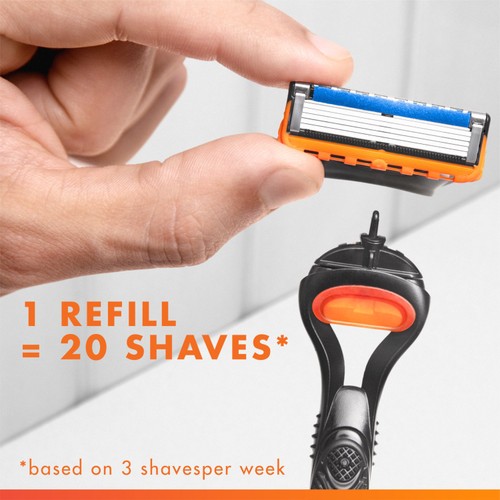 Gillette Fusion 5 Razors For Men 4 Refill Razor Blades