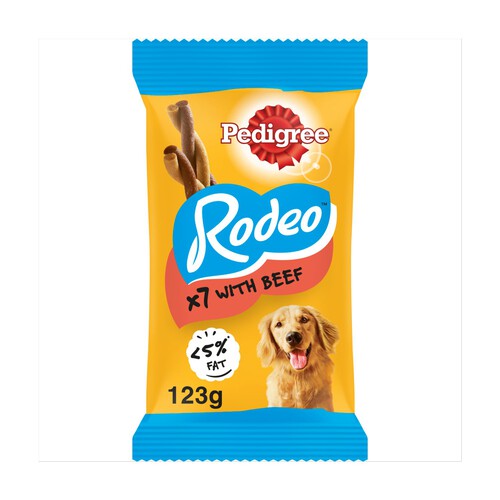 Pedigree Rodeo Adult Dog Treats Beef 7 Sticks