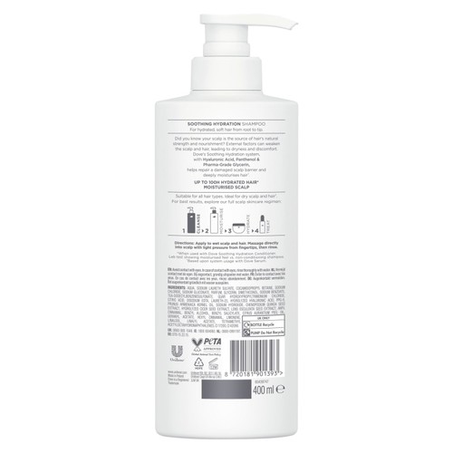 Dove Shampoo Soothinghydration 400Ml