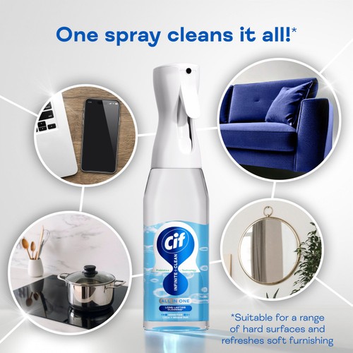 Cif Infinite Clean All in One Sensitive Lotus & Mineral Salt Spray 590ml