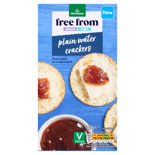 Morrisons Free From Plain Crackers 200G