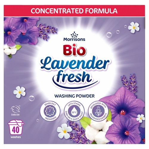 Morrisons bio lavender laundry powder