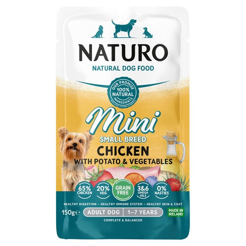 Naturo Grain Free Dry Dog Food In Chicken With Potato & Veg For Small Dogs