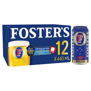 Foster's Lager Beer Can   12 x 440ml
