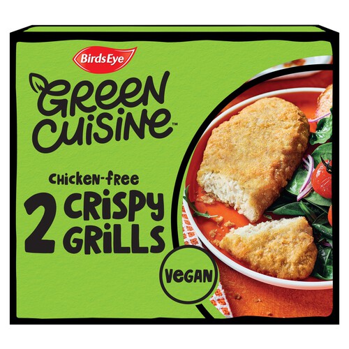 Birds Eye 2 Green Cuisine Vegan Chicken Free Crispy Grills