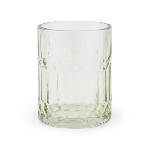 Nutmeg Home Green Glass Tumbler