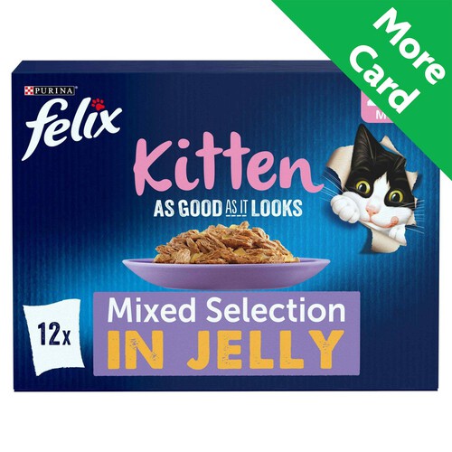 Felix As Good As It Looks Kitten Mixed In Jelly Wet Cat Food