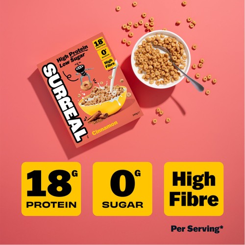 Surreal High Protein Low Sugar Cinnamon Cereal 240g