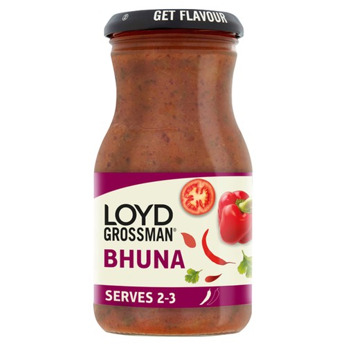 Loyd Grossman Indian Bhuna Curry Cooking Sauce 350g