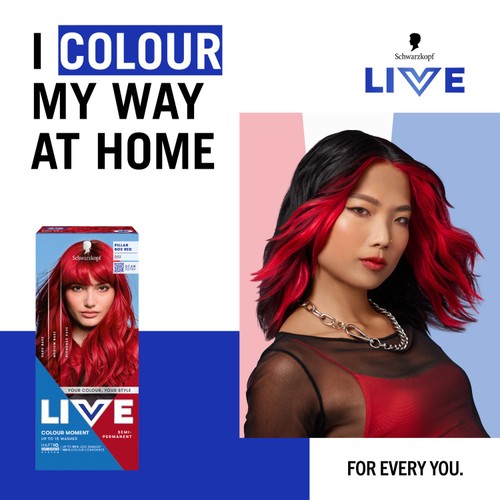 LIVE Colour Moment Semi-Permanent Hair Dye 092 Pillar Box Red