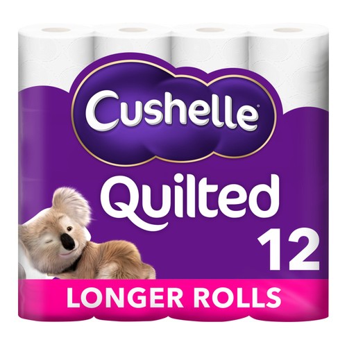 Cushelle Quilted Toilet Tissue Rolls
