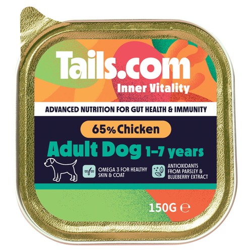 Tails.Com Inner Vitality Adult Chicken Tray 150g