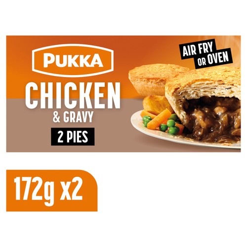 Pukka 2 Puff Pastry Pies Chicken Gravy