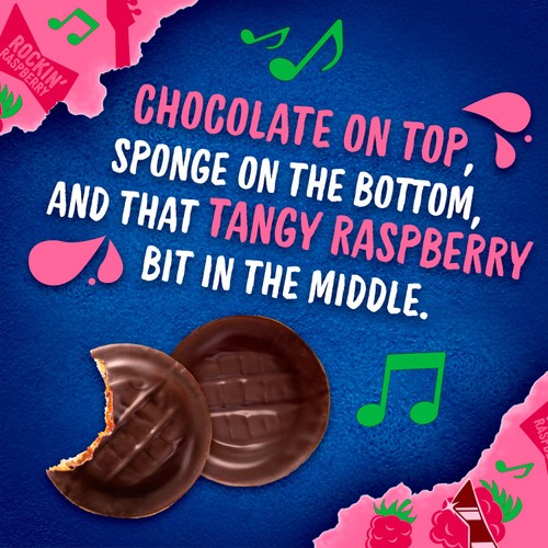 Mcvitie's Jaffa Cakes Raspberry Flavour 10 Cakes 