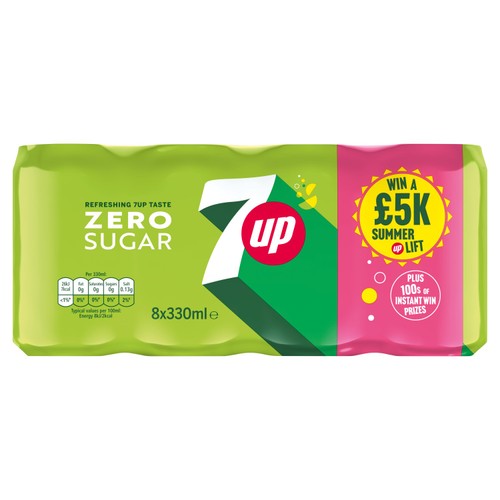 7UP Zero Sugar Lemon & Lime Cans
