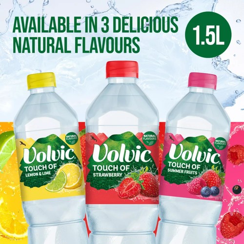 Volvic Touch of Fruit Strawberry Natural Flavoured Water