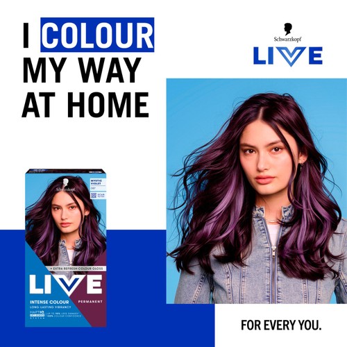 LIVE Intense Colour Permanent Hair Dye 087 Mystic Violet