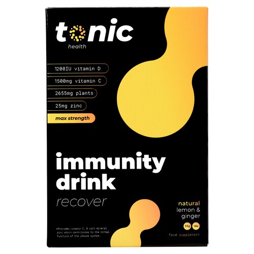 Tonic Recover High Dose Immunity Drink Lemon & Ginger 10s