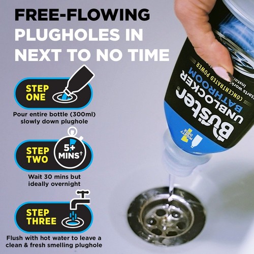 Buster Bathroom Plughole Unblocker