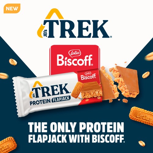 Trek Protein Flapjacks Biscoff 3x50g