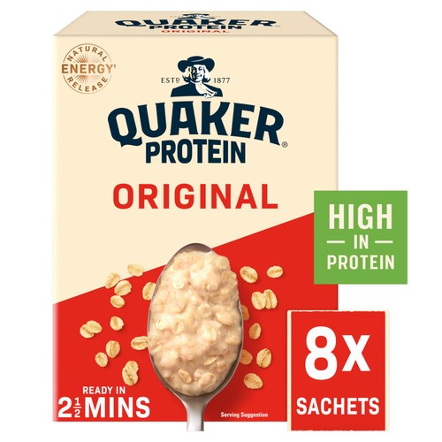 Quaker Oat So Simple Protein Original Porridge Sachets 8 x 37.75g