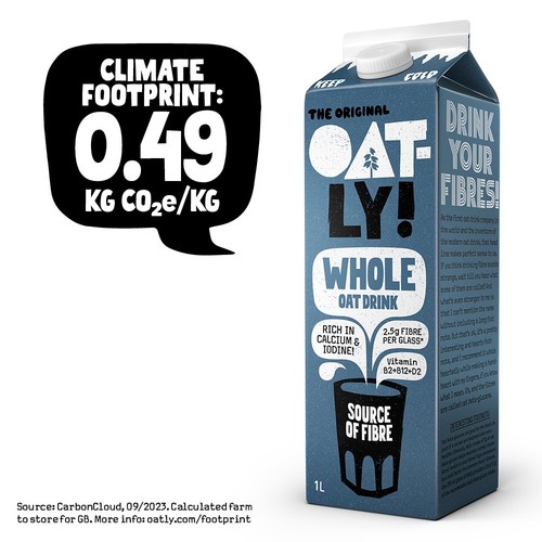 Oatly Oat Drink Whole Chilled 1L