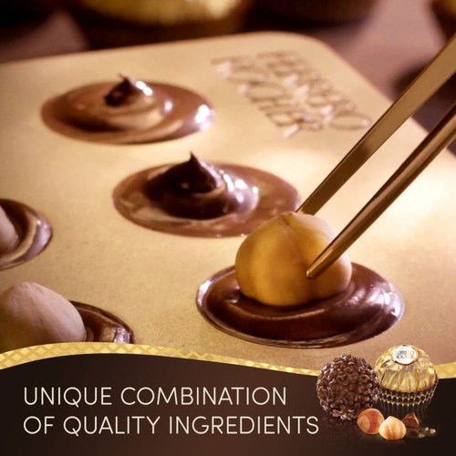 Ferrero Rocher Milk Chocolate Hazelnut Pralines Treat Pack 3 Pieces 37.5g