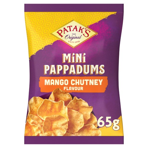 Patak's Mango Chutney Mini Pappadums  65g