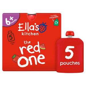Ella's Kitchen Organic The Red One Smoothie Multipack Pouch 6+ Months | Morrisons