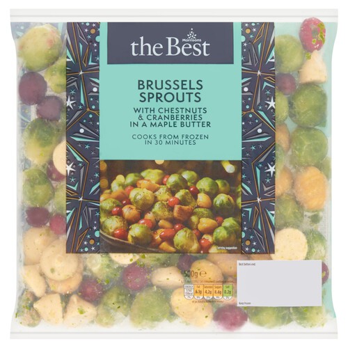 Morrisons The Best Sprouts With Chestnuts, Cranberries In A Maple Butter