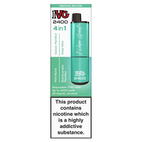 Ivg 2400 Menthol Edition 20mg