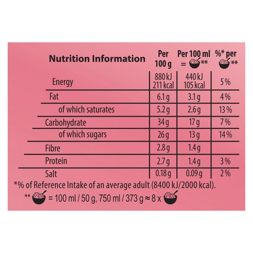 Carte D'or Sundae Strawberry Ice Cream Tub 750ml