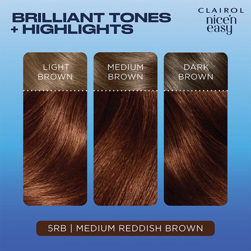 Nice'N Easy Permanent Hair Colour 5RB Natural Medium Reddish Brown (118C)