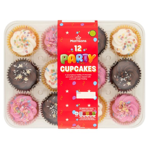 Morrisons 12 Party Cupcakes